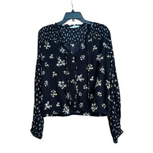 Floral Black‎ Women's Top